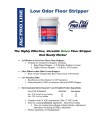 P&G Pro Line™ Low Odor Floor Finish Stripper 4-10 - Ultra Concentrate - Product Info Sheet  -  Disco'd 4/1/22