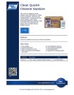 Clean Quick® Chlorine Sanitizer 1-50 - Product Info Sheet
