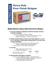 P&G Pro Line Heavy Duty Floor Stripper Ultra Concentrate 4-09 Product Info Sheet -Disco'd 6/1/22