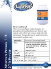 Luster Professional Silverware Presoak   7-78 Powder Concentrate - 7 lbs - Product Info Sheet