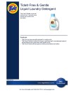 Tide® Free & Gentle Liquid Laundry Detergent - Product Info Sheet
