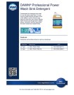 Dawn Professional Power Wash Sink Detergent 1-20 - Product Info Sheet
