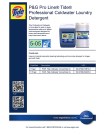 P&G Pro Line Tide Coldwater Laundry Detergent Concentrate Closed Loop 5-05 1/5 gal - Product Info Sheet 