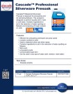 Cascade Professional Silverware Presoak Liquid Concentrate 7-10  - Product Information Sheet  