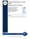 Febreze® Plug Warmer & Dual Refill Scented Oil Air Freshener Product Info Sheet