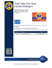 Tide Ultra Coin Vend Laundry Detergent 5-83 - Product Info Sheet