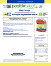 positiveffects Floor Cleaner Liquid Concentrate 3-87 - Product Information Sheet - Disco'd Aug 2022
