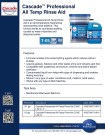 Cascade Professional All-Temp Rinse Aid Liquid Concentrate 7-05 - Product Information Sheet