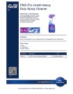 P&G Pro Line Heavy Duty Spray Cleaner RTU 6-63  - Product Info Sheet - LSD 9/30/22