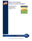Gain® Ultra Original Powder Laundry Detergent - Product Info Sheet 