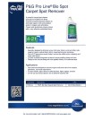 P&G Pro Line™ Bio Spot Carpet Spot Remover 4-21 - Product Info Sheet - Disco'd 4/1/22