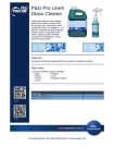 P&G Pro Line Glass Cleaner 1 Gallon Concentrate 3-39 & 32 oz RTU 3-38 - Product Info Sheet - DISCONTINUED LSD 11-1-19