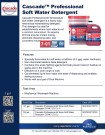 Cascade Professional All-Temp Soft Water Detergent Liquid Concentrate 7-01 - Product Info Sheet  - DISCONTINUED 1-8-19