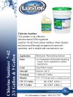 Luster Professional Chlorine Sanitizer   7-62  Liquid Concentrate - 1 and 5 gal - Product Info Sheet