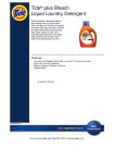 Tide® plus Bleach  Liquid Laundry Detergent - Product Info Sheet