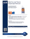 P&G Pro Line™ Tannin Spot Carpet Spot Remover 4-22 25 oz - Product Info Sheet - Disco'd 4/1/22