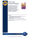 Tide® Pods™  Laundry Detergent Product Info Sheet