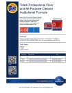 Tide Professional Floor and All-Purpose Cleaner Institutional Formula - Product Info Sheet