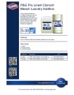 P&G Pro Line Clorox Bleach Laundry Additive 5-30 - Product Info Sheet