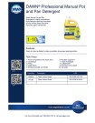 Dawn Professional Manual Pot and Pan Detergent Lemon Scent 1-10 - Product Info Sheet 