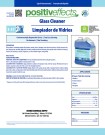 positiveffects Glass Cleaner Liquid Concentrate 3-37 - Product Information Sheet - Disco'd Aug 2022
