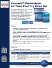Cascade Professional All-Temp Fast Dry Rinse Aid Liquid Concentrate 7-06  - Product Information Sheet 