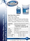 Luster Professional Hard Water Rinse Additive 7-54  Liquid Concentrate - 1 and 5 gal - Product Info Sheet