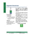 P&G Pro Line™ Digestant Deodorizer 9-59 - Product Info Sheet - Disco'd 12/16/22
