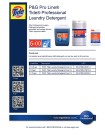 P&G Pro Line Tide 2X Laundry Detergent Concentrate Closed Loop 5-00 1/5 gal - Product Info Sheet