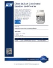 Clean Quick® Chlorinated Sanitizer and Cleaner 1-55 - Concentrate - Product Info Sheet