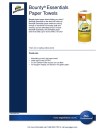 Bounty® Essentials Paper Towels Product Info Sheet